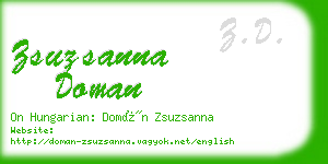 zsuzsanna doman business card